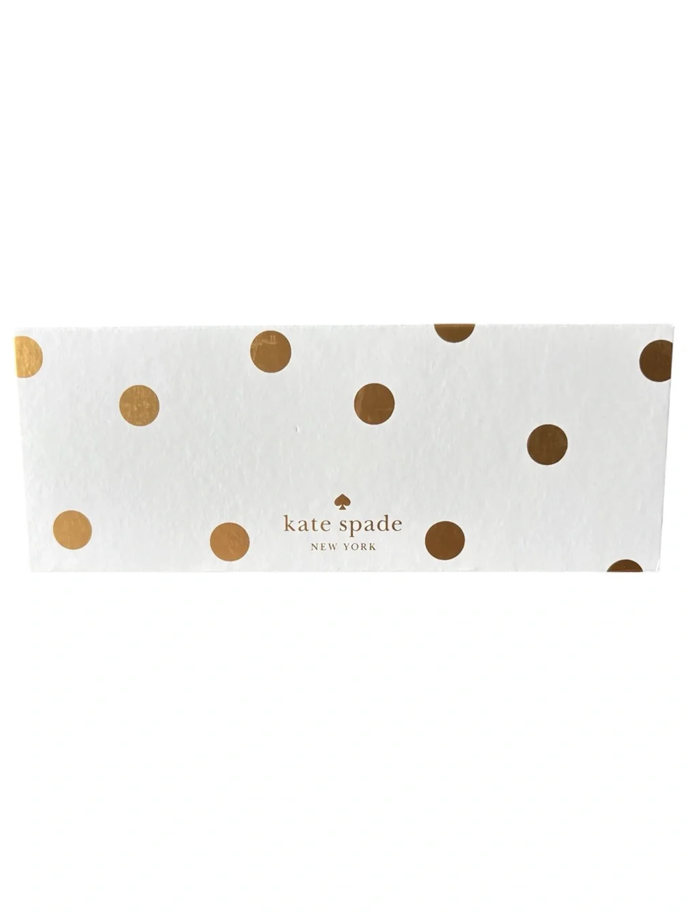 Kate Spade White & Gold Polka Dot Small Nesting Box